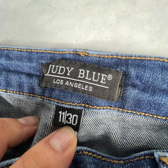 Judy Blue Jeans Women's 30x28* High Rise Slim Boot Cut Blue Stretch Denim Tag 30 - Picture 7 of 16